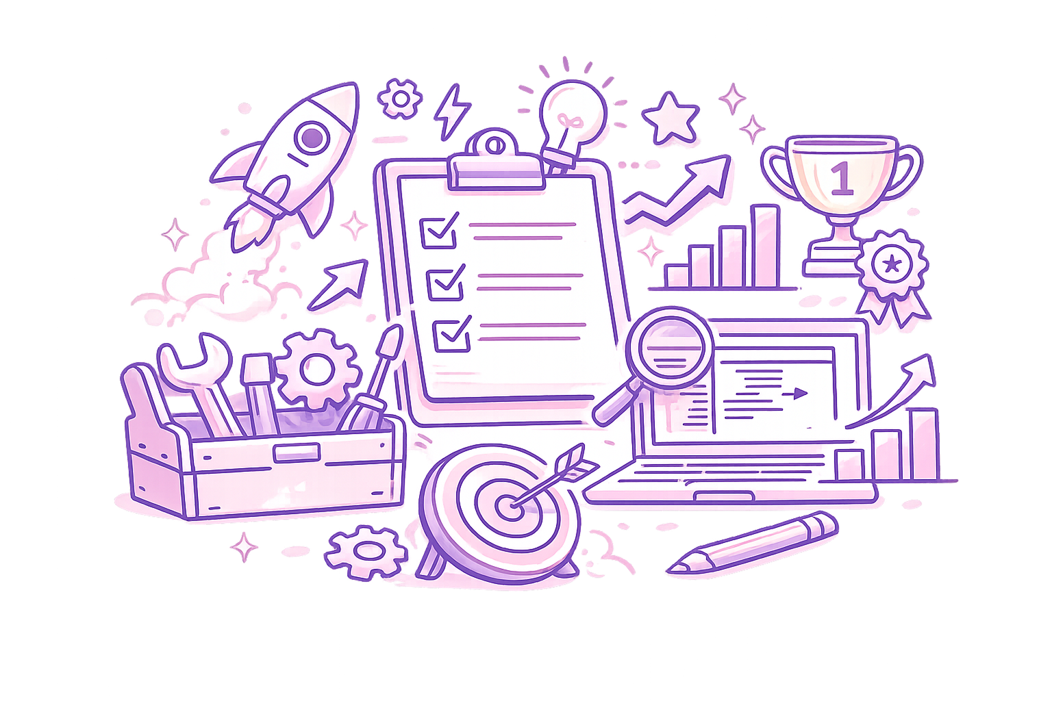 Illustration representing key strengths